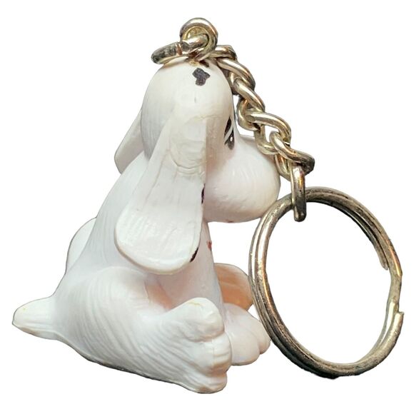 VTG Galoob Pound Puppies 1984 Dalmatians Dog Puppy Keychain 80s Accessory Toy - Picture 5 of 9